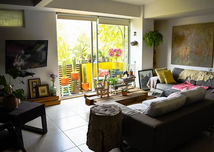 Habitación en casa particular Pequeña Frida - Design Cdmx - áreas Comunes Compartidas *